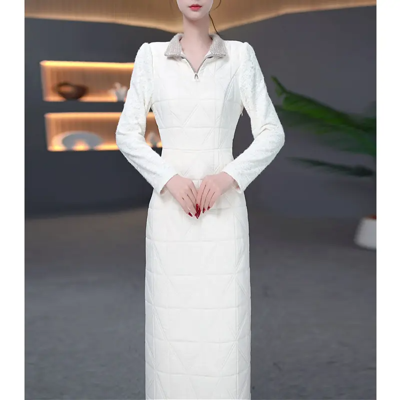 秋冬高端连衣裙2025新款女洋气质中年妈妈夹棉加厚大衣+连衣裙,女装/女士精品,连衣裙,淘宝优惠券,粉丝福利购,淘宝优惠卷