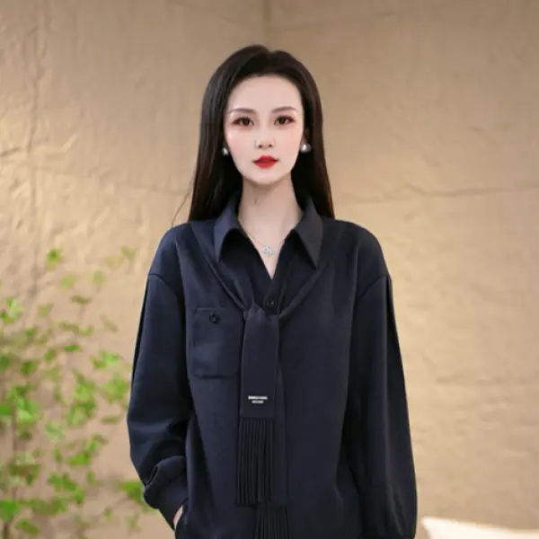 极简风时尚套装女春季2026气质百搭显瘦通勤两件套