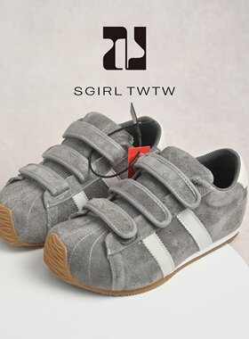 SGIRLTWTW日系丑萌魔术贴德训鞋