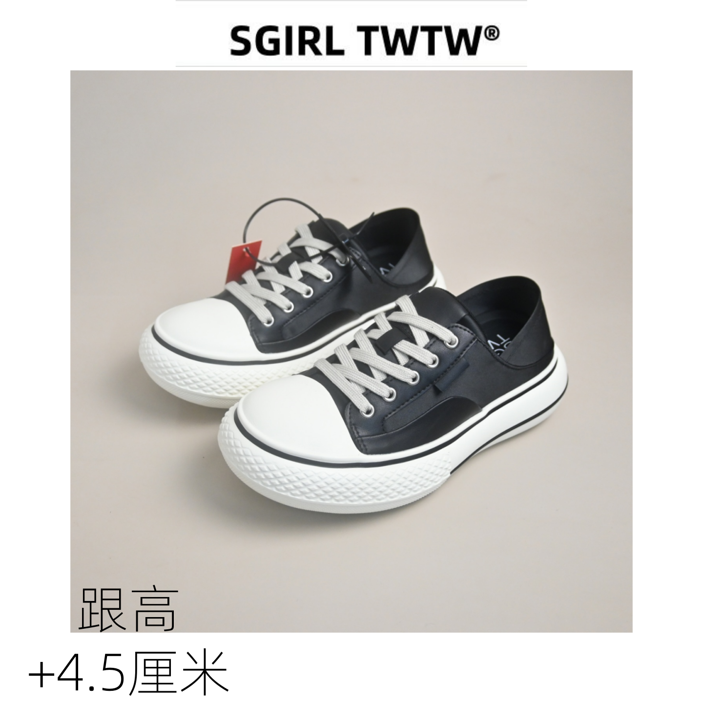 SGIRL 个性厚底大头面包鞋女2026新款两穿踩跟缎面百搭宽松丑萌鞋