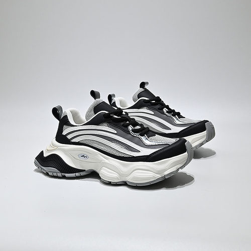 CH1900个性波浪厚底透气老爹鞋