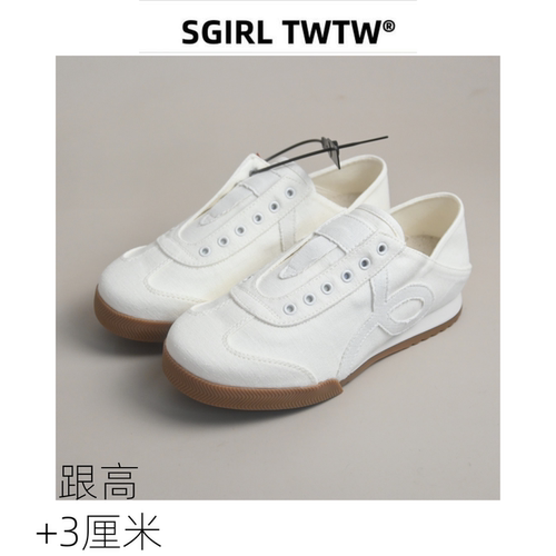 SGIRL日系麻布一脚蹬阿甘鞋女