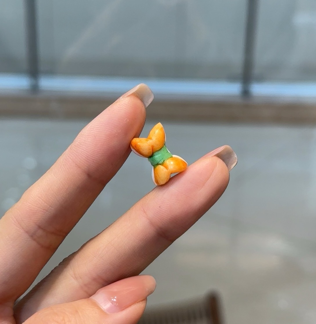 新品根付蝴蝶结配件手工diy手链手串手持配饰挂件饰品