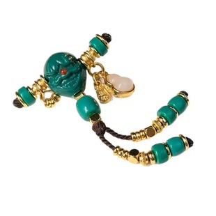 新品菱镁矿科技松小丑三通配件diy饰品项链佛珠手链百搭