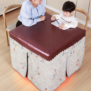 PU皮套正方形长方形皮罩烤火电炉皮套防水防油自动麻将机桌布罩