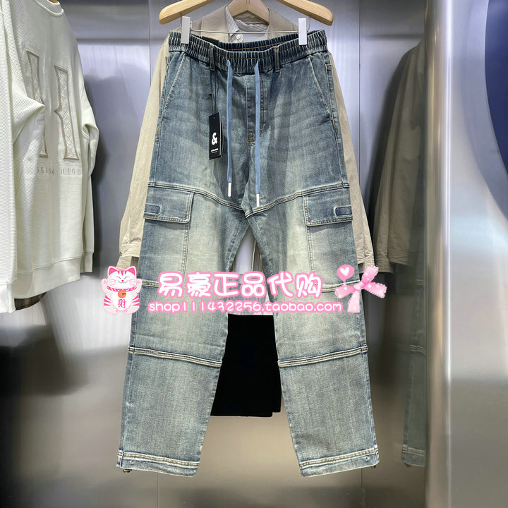 907杰克琼斯男廓形直筒舒适牛仔裤 225432007 E42 6905571284672