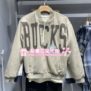 6905571306251 E11 杰克琼斯NBA联名时尚 刺绣保暖羽绒服225423054