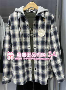 杰克琼斯NBA联名衬衫舒适休闲宽松 2261O3015 E38 6905571306015
