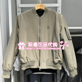 杰克琼斯字母贴布棉衣棒球领棉服 225409006 E08 6905571275885