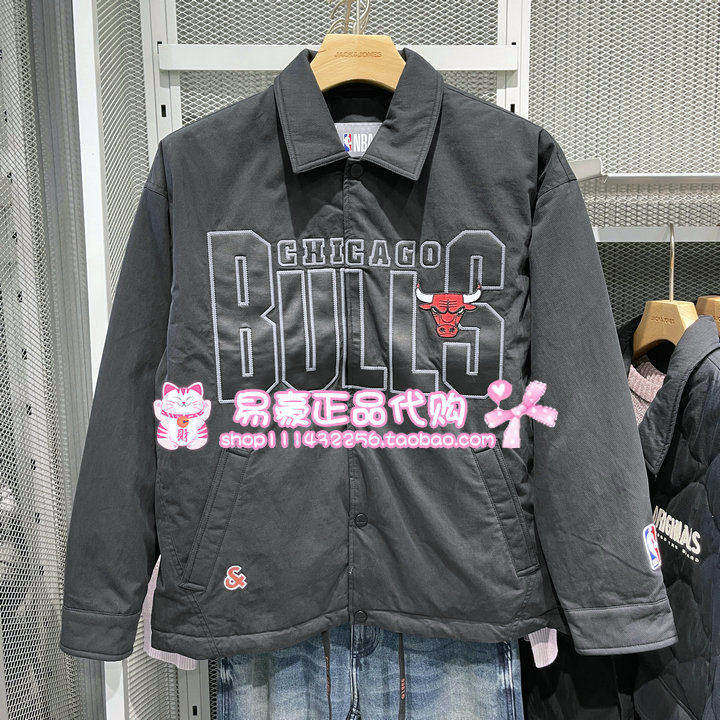 杰克琼斯NBA联名款休闲夹克羽绒服226123003 225423047 E40