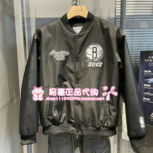 6905571323036 E40 杰克琼斯PU拼接字母刺绣棒球服棉服 226109014