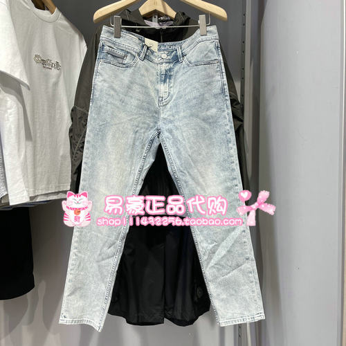 杰克琼斯牛仔裤廓形做旧水洗长裤 226232021 C40 6905571349548