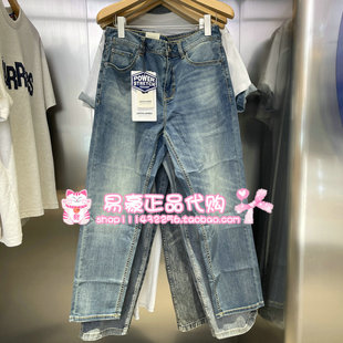 杰克琼斯牛仔裤廓形做旧水洗长裤 226332032 E39 6905571377442