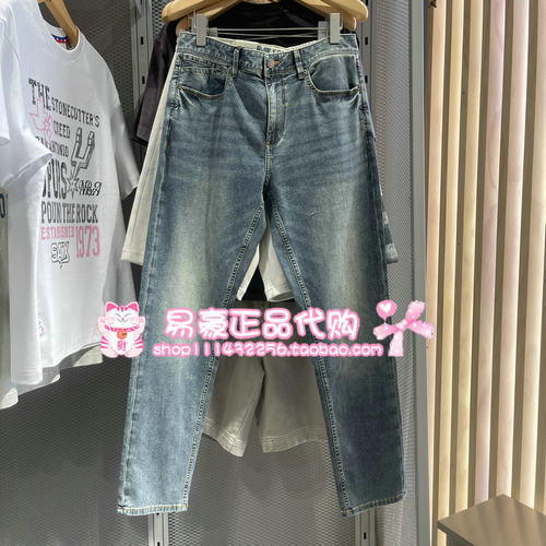 杰克琼斯牛仔裤廓形做旧水洗长裤 226332118 E42 6905571370467