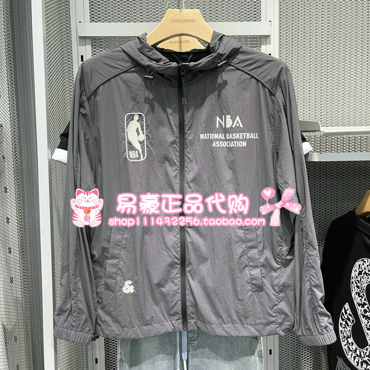 杰克琼斯NBA联名款时尚宽松防晒服 2253SP003 E42 6905571263530