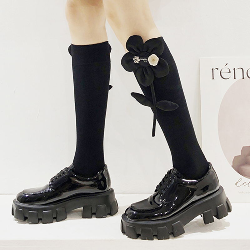 小众设计感春秋甜酷小腿袜