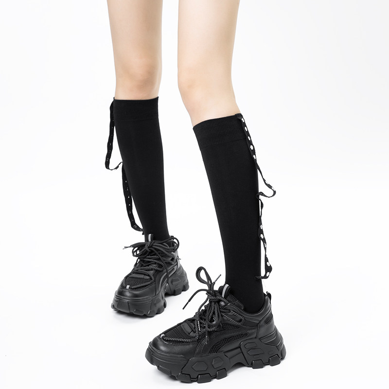 辣妹2024年秋季飒酷个性jk小腿袜