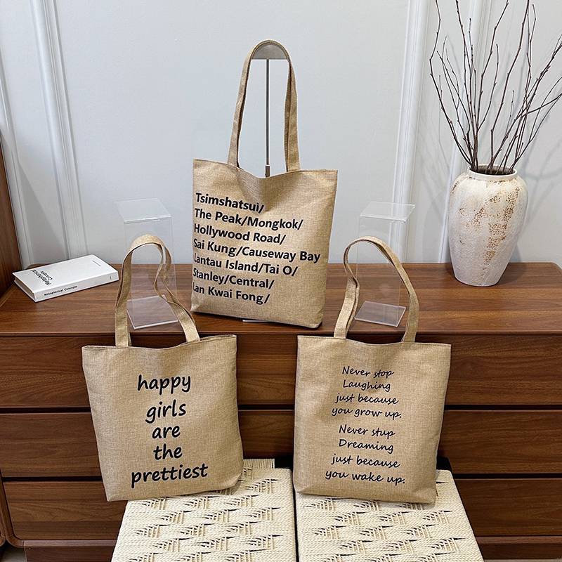 韩版ins百搭帆布包大容量购物袋