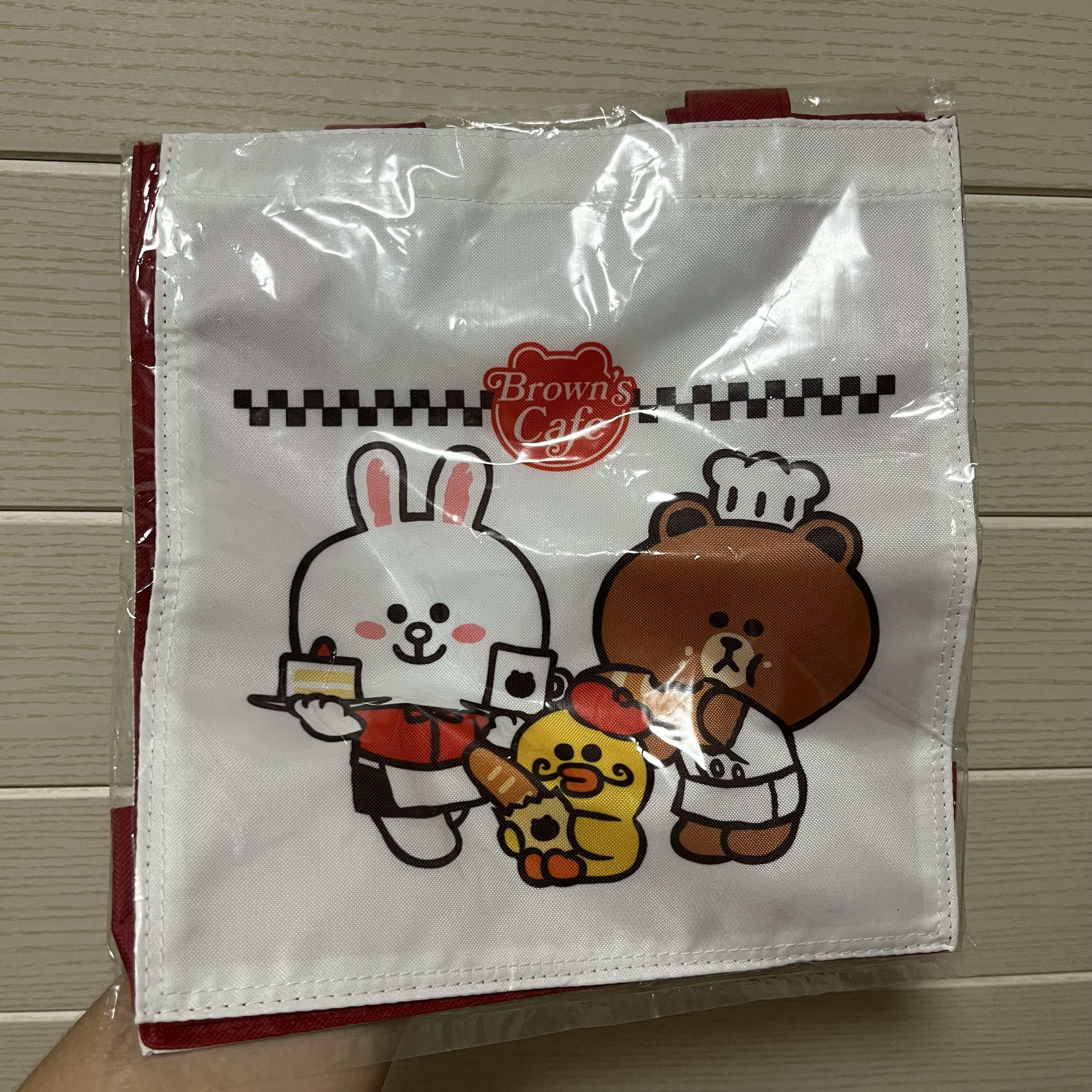 香港711布朗熊可妮兔手提袋便便当包