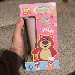 全新香港百佳玩具总动员草莓熊变色杯可爱卡通便携随行杯反斗奇兵