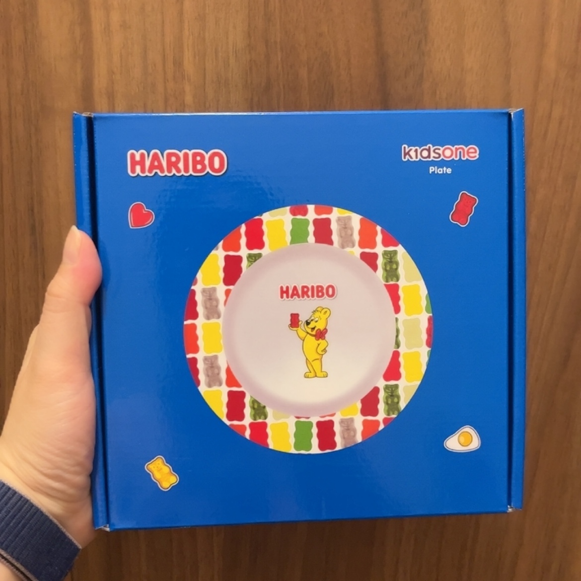 全新香港711便利店限定HARIBO小熊软糖陶瓷盘餐盘水果盘儿童盘子