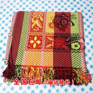 八色线毯春秋薄空调毯床单随身沙发巾被单桌布线毯床单 老式 包邮