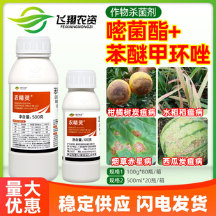 银农 农精灵48%苯醚甲环唑嘧菌酯水稻稻瘟病炭疽病赤星病杀菌剂