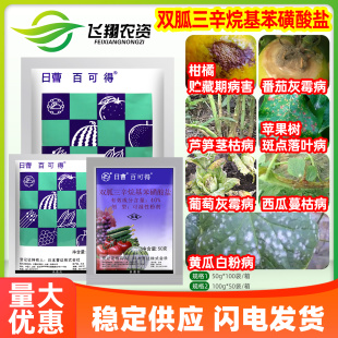日曹百可得 40%双胍三辛烷基苯磺酸盐瓜果蔬菜灰霉病白粉病杀菌剂