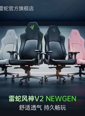 Razer雷蛇风神V2 NewGen电竞椅人体工学舒适办公家用电脑游戏座椅
