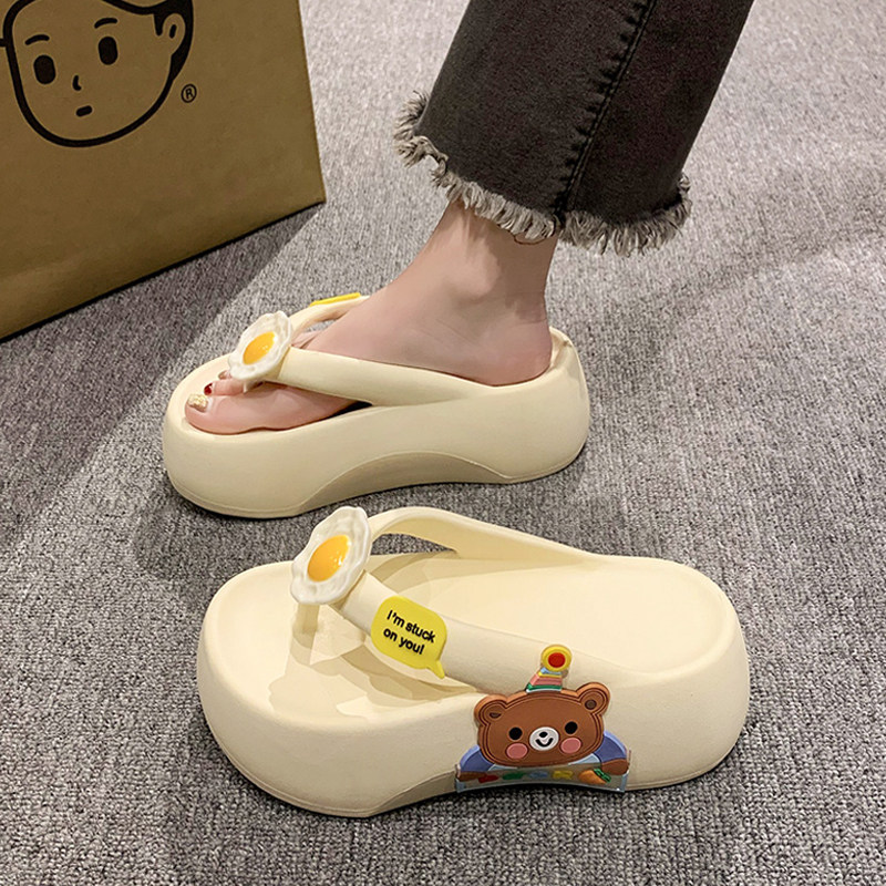 日本可爱小熊人字拖女202