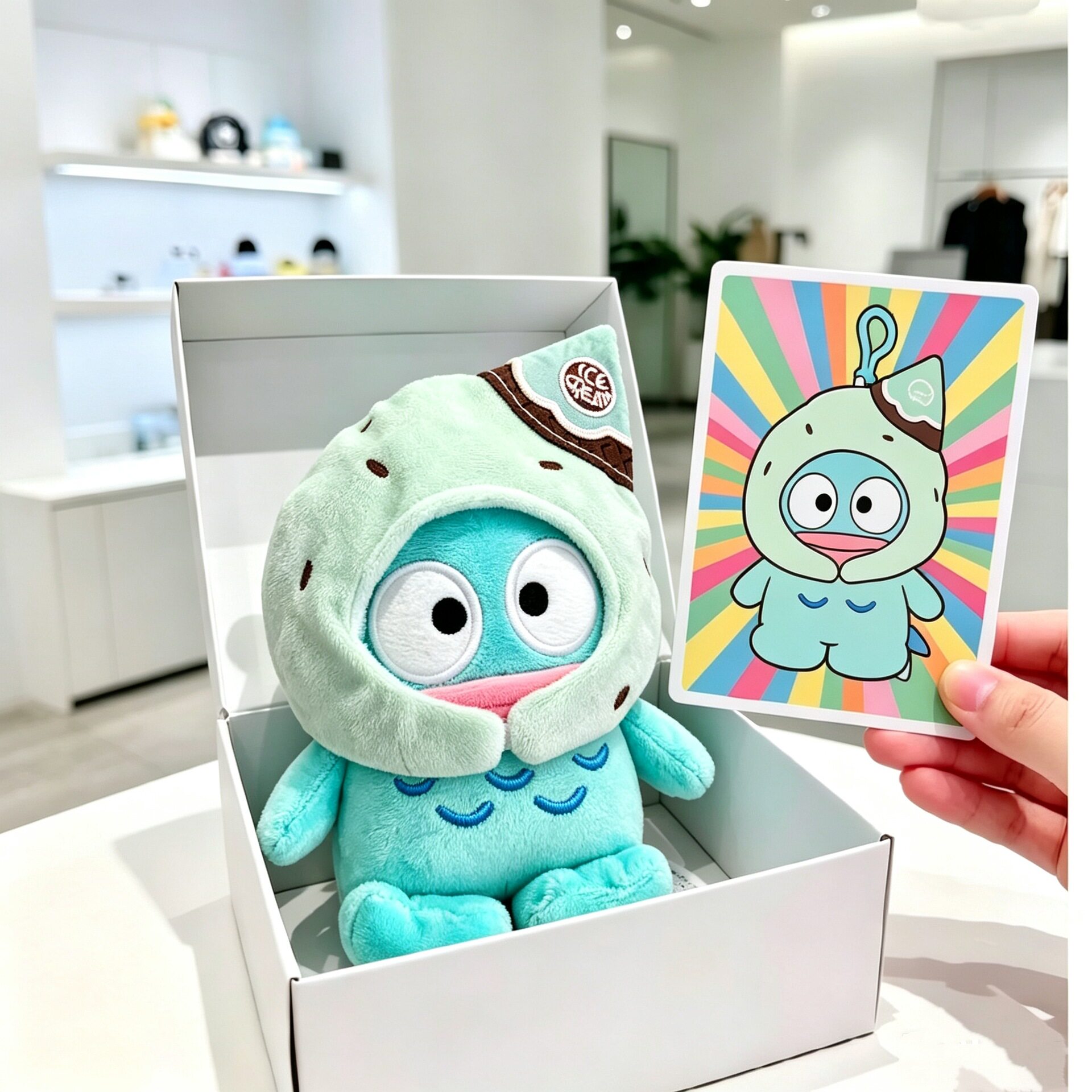 日本正版冰淇淋丑鱼汉顿