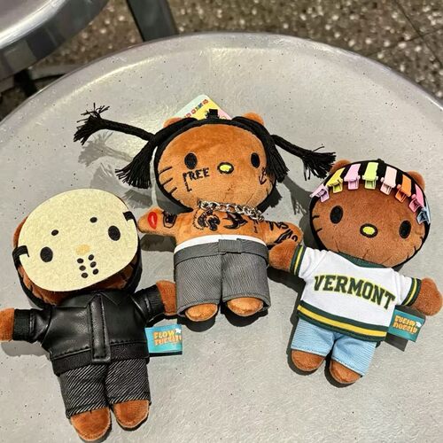 日本Drake黑皮kitty包包