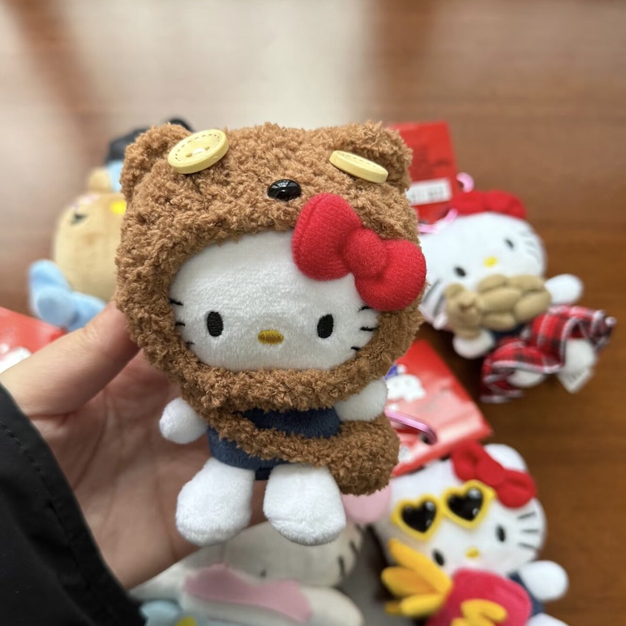 日本小熊头套kitty毛绒挂
