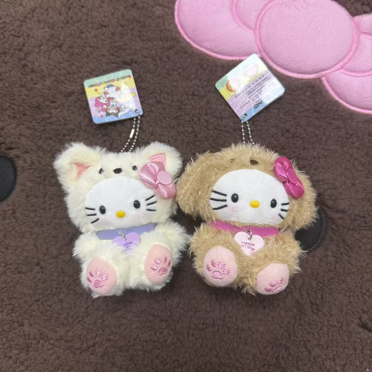 日本中古卷毛泰迪毛绒挂