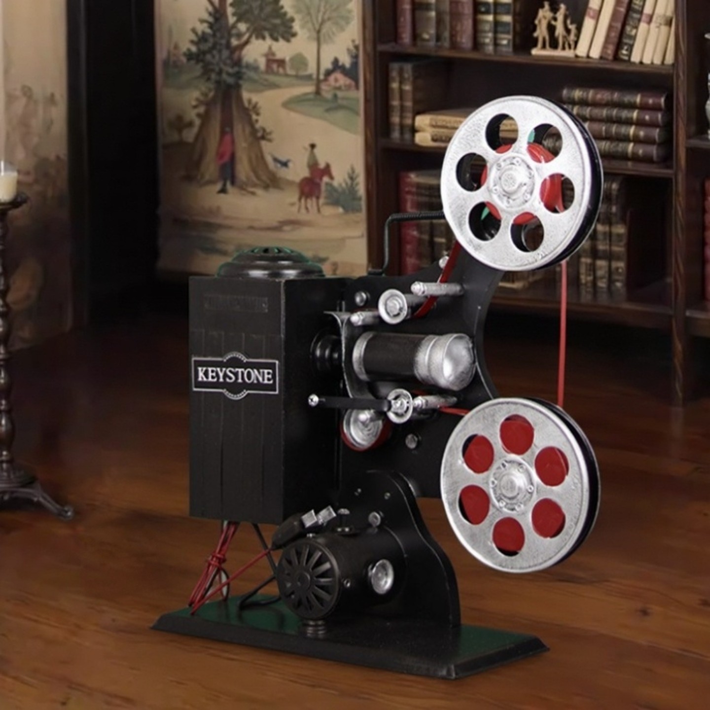 复古老式胶片电影放映机摆件仿真古董上海民国怀旧模型电影道具