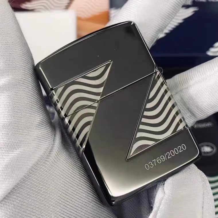 正版zippo防风煤油打火机 Z之视界C20年度限量盔甲黑冰收藏限量