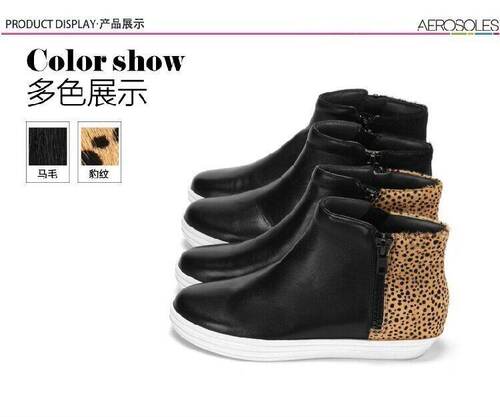 aerosoles爱柔仕短靴拼接休闲
