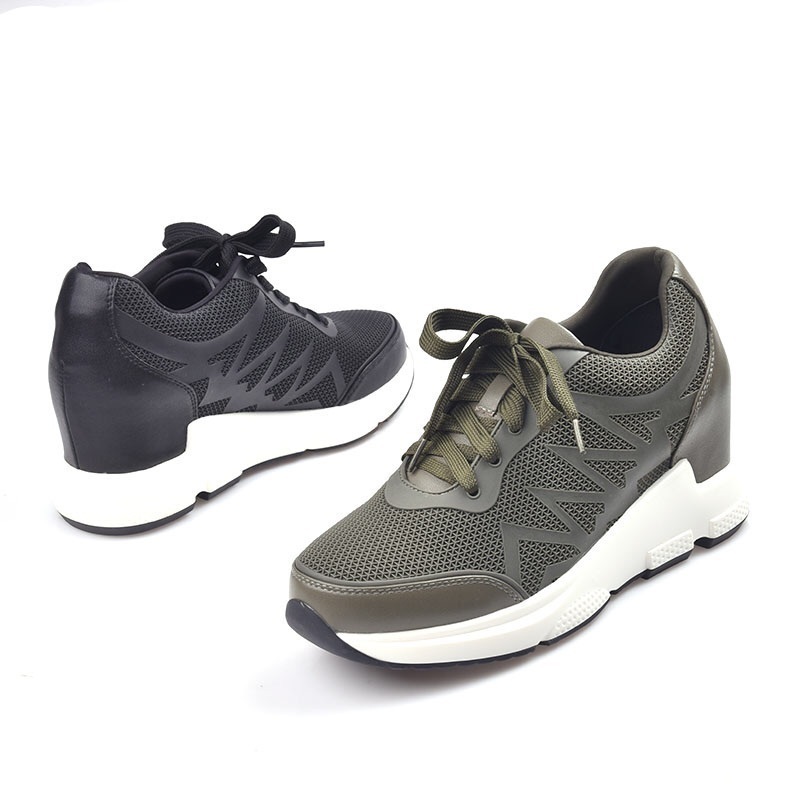 绿色老爹鞋BLVN专柜牛皮春季系带