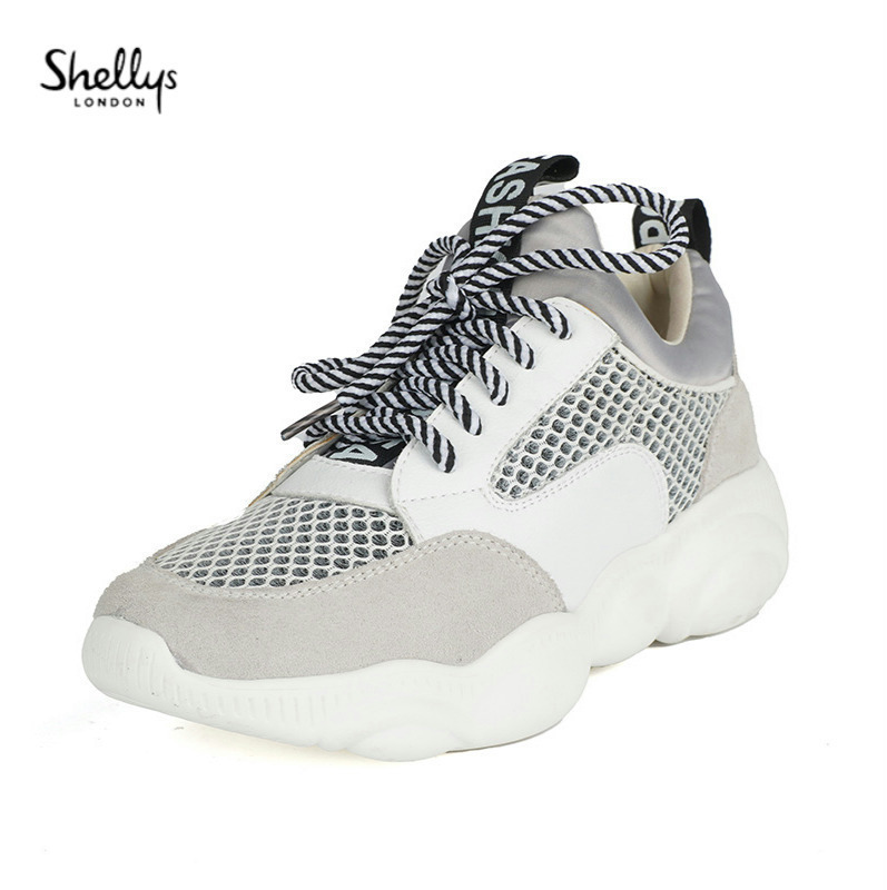 英国shellys牛皮旅游厚底老爹鞋