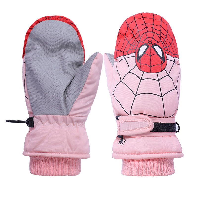 3-9岁小孩儿童加厚防寒防水防风防滑保暖滑雪玩雪棉手套秋冬季