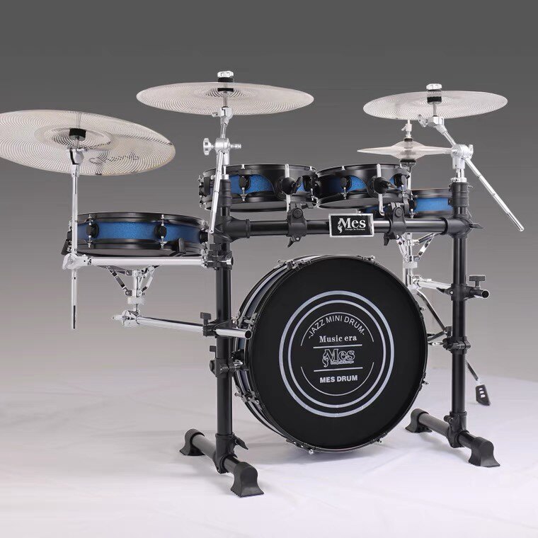 香港迈斯/mes双面 便携式架子鼓5鼓4镲 专业成人儿童 通用爵士鼓