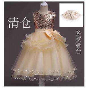 女童礼服裙蓬蓬纱公主裙公主披肩儿童网纱连衣裙表演演出裙夏