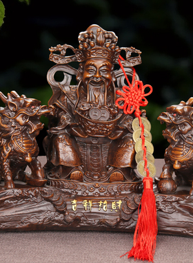 财神爷招财麒麟家居公司摆件