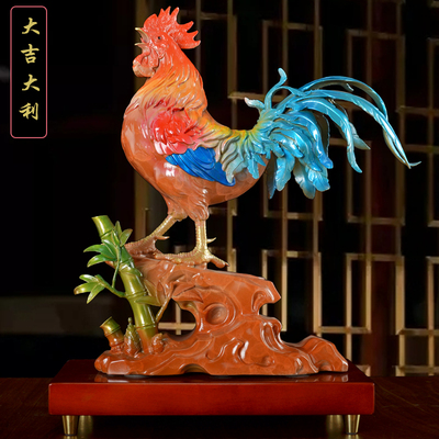 纯铜摆件生肖鸡高档工艺品