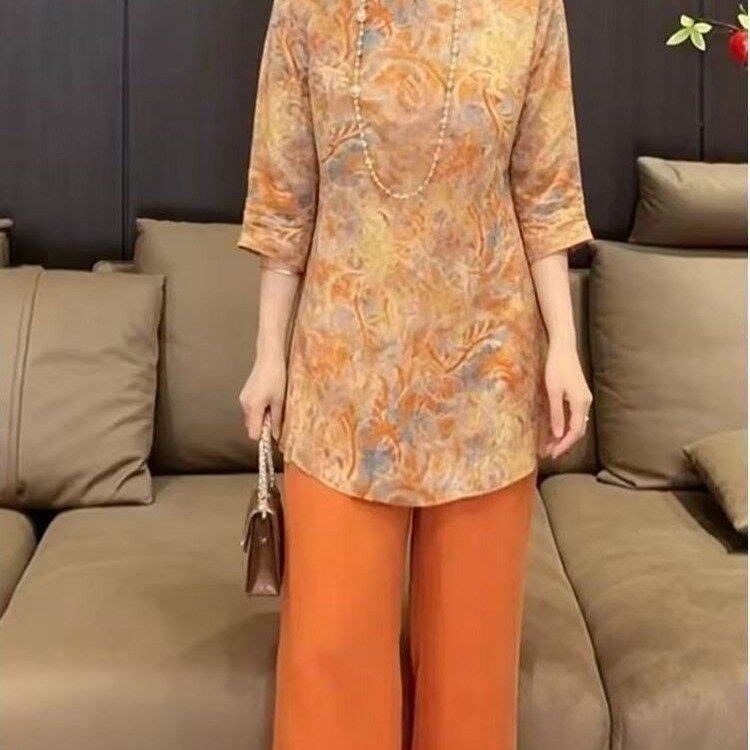 爆款套装女士2026夏季七分袖休闲运动套装