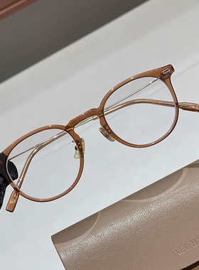 韩国设计师品牌ACCRUE Cindy复古板材圆框眼镜框架男女款可配近视