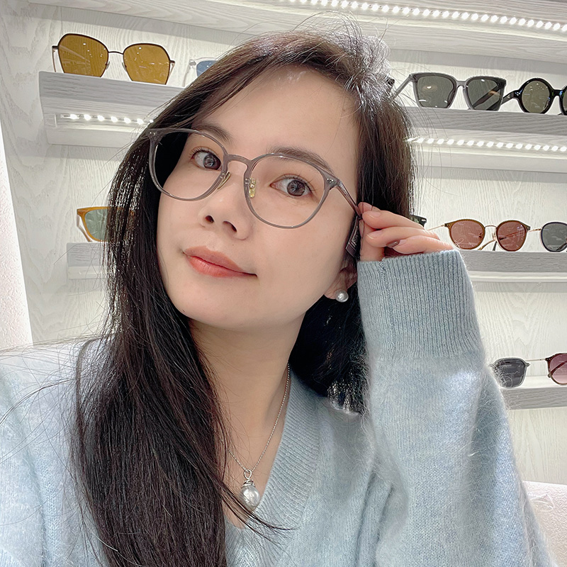 法国设计师品牌Agnes b.优雅气质复古板材素颜小框眼镜可配近视