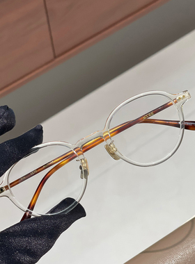 韩国设计师品牌ACCRUE Eric经典板材圆框眼镜架男女款可配近视