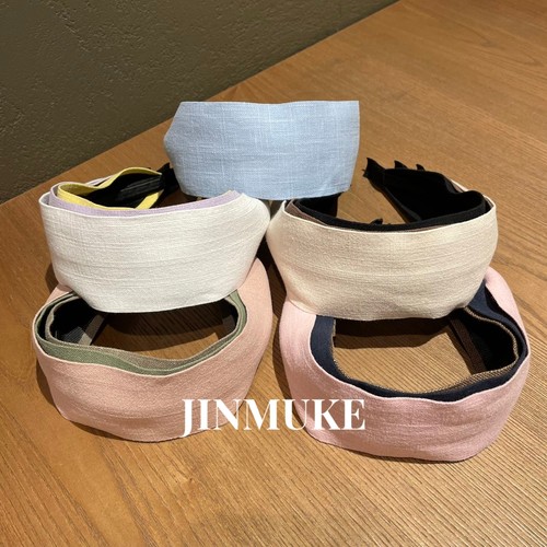 JINMUKE韩国进口发饰头饰纯色棉麻气质宽透气薄发箍头箍发卡新品