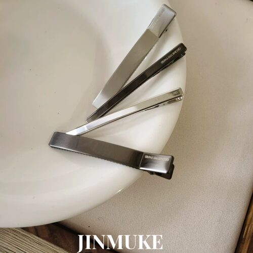 JINMUKE饰品韩国进口发饰头饰带齿纯色复古小众气质发夹边夹侧夹